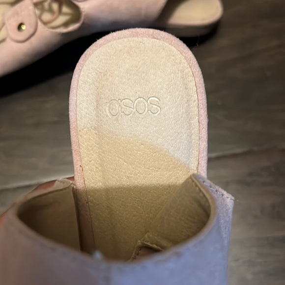 ASOS pink faux suede gladiator sandals - Picture 3 of 3